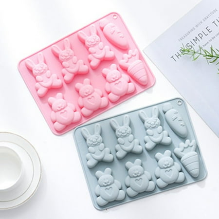 

Beechoice Easter Bunny Silicone Mold Easter Bunny Silicon Molds for Chocolate Bunny Shaped Mold Baking Pan Resin Cake Chocolate Mold Silicone Candy Pan for Easter Party