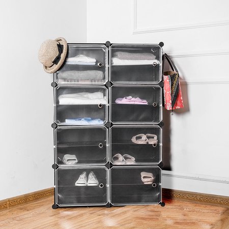 Sortwise 8 Cube Diy Plastic Portable Wardrobe Closet Organizer