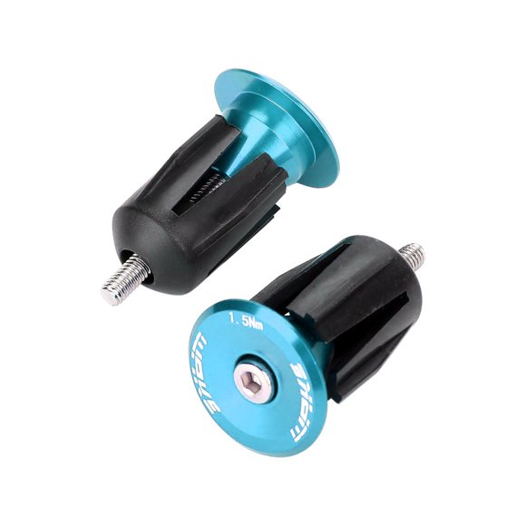 Yosoo Bike Bar End Plug, 1 Pair Aluminum Alloy Bike Bicycle Handlebar Handle Grip Bar End Plug Cap Parts