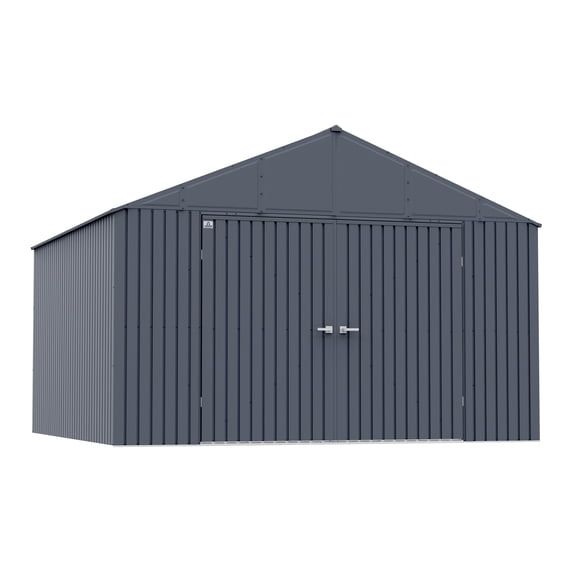 Arrow Elite 12 x 12 x 8 ft Anthracite Steel Storage Shed