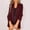 Wine, variant on IMENGL Fashion solid color open front elastic 3/4 sleeves loose suit blazers, Orange 2XL, Size M-2XL