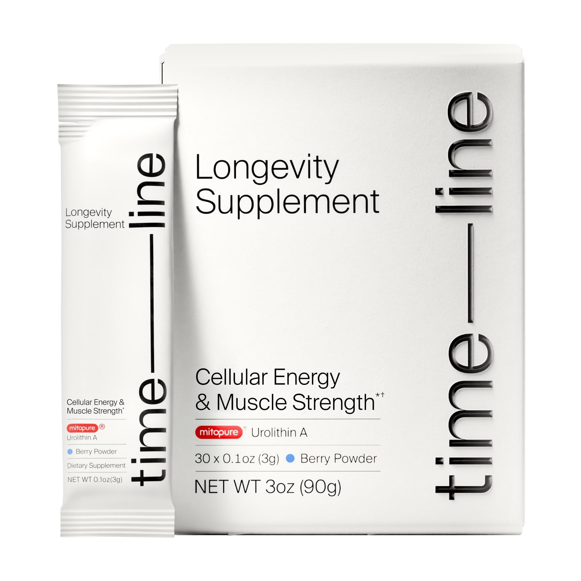 Timeline Gummies Suplemento Timeline Mitopure Urolithin A - Recambio en polvo de 500 mg ...