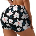 thumbnail image 2 of Naloa Lilies Flowers Biker Shorts for Women Seamless Scrunch Short Women’s Yoga Shorts for Gym Running Sport Shorts - XX-Large, 2 of 9
