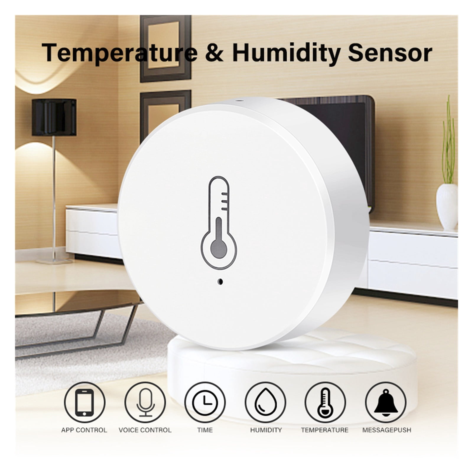 Smart Home Digital Convenient Temperature Sensor Humidity Meter Thermometer Hygrometer Gauge Work ,Easily DIY