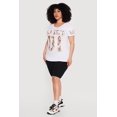 thumbnail image 3 of Women's Plus Size Blessed 01 Camo Graphic Print Side Ruched Tee, 3 of 4