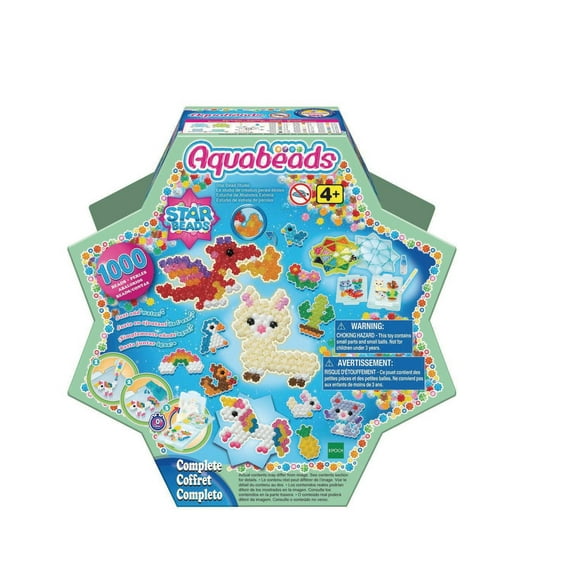 Aquabeads Star Bead Studio, Kit Complet de Perles d'Art et d'Artisanat pour Enfants, Plus de 1 000 Perles