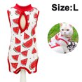 thumbnail image 2 of Traje de recuperación quirúrgica para gatos, camiseta transpirable para uso después de la cirugía para mascotas con heridas abdominales y enfermedades de la piel, vendajes profesionales antilamidos, 2 of 7