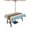 Blue, variant on Square Outdoor Tablecloth with Umbrella Hole Blue Brown Wood Grain Outside Table Cloth Waterproof Patio Table Cover Farmhouse Country Chic Stripes Zipper Tablecloths for Picnic Camping 60x60 Inch