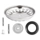 thumbnail image 3 of Colador de desagüe para fregadero de cocina, moderno accesorio de acero inoxidable, antiobstrucción para hoteles y restaurantes. 8 centímetros, 3 of 9