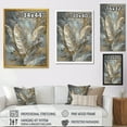 thumbnail image 4 of Designart "Gold Feather Extravaganza V" Glam Feather Canvas Wall Art, 4 of 5