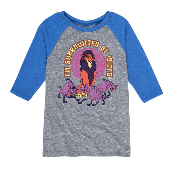 Disney - The Lion King - Surrounded By Idiots - Toddler & Youth Raglan Graphic T-Shirt