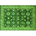 thumbnail image 1 of Ahgly Company Indoor Rectangle Oriental Green Industrial Area Rugs, 2' x 3', 1 of 4