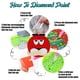 thumbnail image 5 of Juego de posavasos artísticos Wdftyju Pintura de diamantes 8 Uds. Donut de madera con soporte, 5 of 7