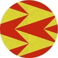 thumbnail image 1 of Ahgly Company Tapis d'Intérieur Lavables en Machine, Ronds, Jaunes Transitionnels, 8' Ronds, 1 of 7