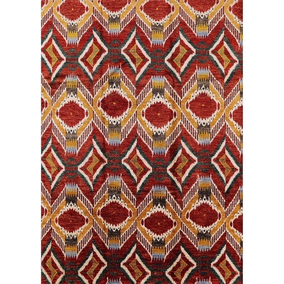Ahgly Company Indoor Rectangle Mid-Century Modern Light Copper Gold Solid Area Rugs, 5' x 8'