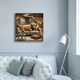 thumbnail image 5 of Epic Graffiti 'Highland Cow -Chilling At Home' by Rey Klimt Canvas Wall Art, 37" x 37", 5 of 8