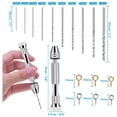 thumbnail image 3 of Kit de Herramientas de Resina con 2 Pieza de Broca Manual de Tornillo de Fijación 20 Piezas de Broca Y 800 Piezas de Pernos de Ojo de Tornillo para Hacer Colgantes de DIY, 3 of 8