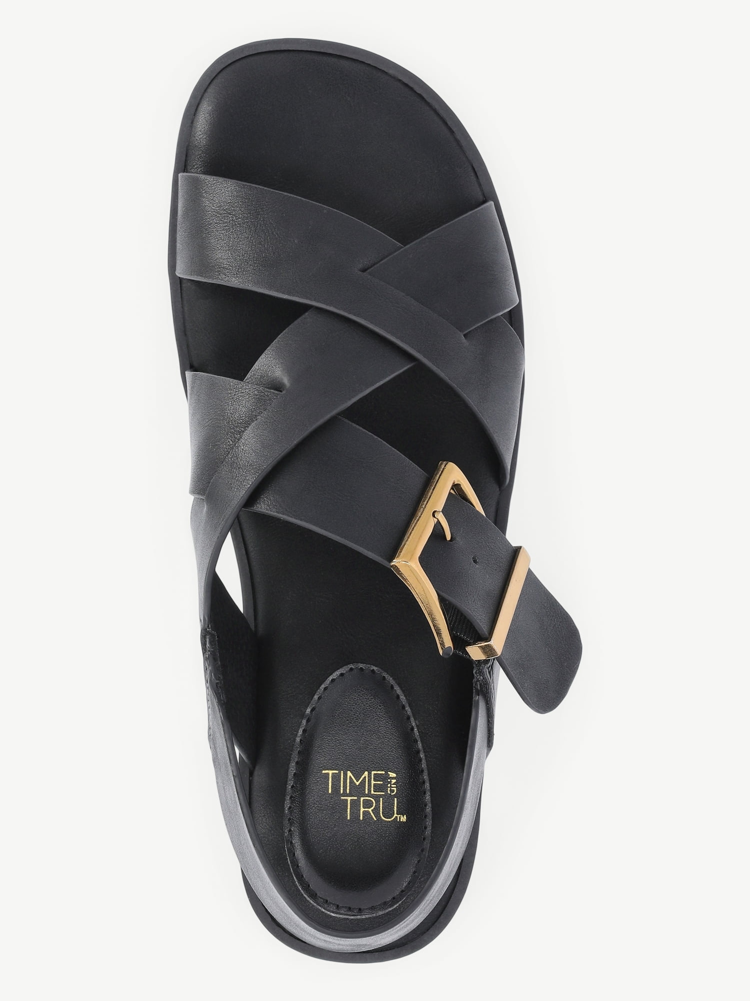 Time and Tru Women's X-Band Buckle Sandals