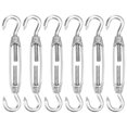 thumbnail image 1 of Uxcell Lot de 6 Crochet à Boucle, M4 Acier Inoxydable Boucles Lourdes Corde Métallique Tension Réglable, 1 of 7