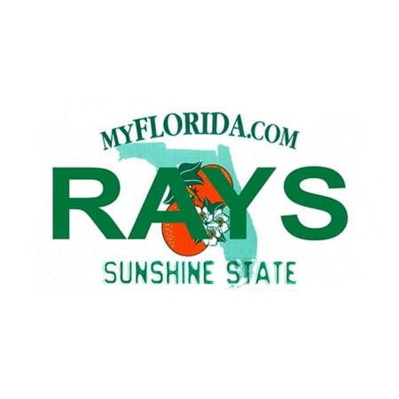 LP-2084 Florida State Background License Plates- Rays