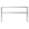 thumbnail image 3 of KUTLER Stainless Steel 2-Tier Overshelf 60" x 12", NSF Commercial Double Deck Shelf for Prep and Work Tables for Restaurant, Kitchen, Workshop, 3 of 7