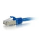 C2G 5ft Cat6 Ethernet CAT 6 5 ft Câble - Blindé Sans Soudure (STP) - Bleu - Câble de Raccordement - RJ-45 (M) à RJ-45 (M) - - Paire Torsadée Blindée (SSTP) - - Moulée, Sans Accrochage, Torsadée - Bleu – image 2 sur 3