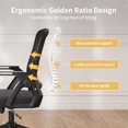 thumbnail image 4 of naspaluro Ergonomic Office Chair | Mesh Back, Flip-Up Arms, Lumbar Support | Adjustable Height & Tilt Swivel – Comfortable Desk Chair for Home Office, Study, Work – Black, 4 of 8