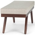 thumbnail image 4 of Chanelle 48" WD Modern Rectangle Ottoman Bench in Platinum Tweed Look Fabric, 4 of 10