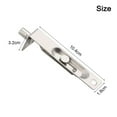thumbnail image 6 of Ana 2 Pack 4 Inch Door Flush Bolt Stainless Steel Security Door Guard Concealed Latch For Home Room Silver Furniture Hardware Parts Home Decor, 6 of 9