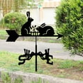 thumbnail image 4 of Metal Weather Vane for Farm Home for Outdoor Garden Rabbit Shaped Retro, 4 of 8