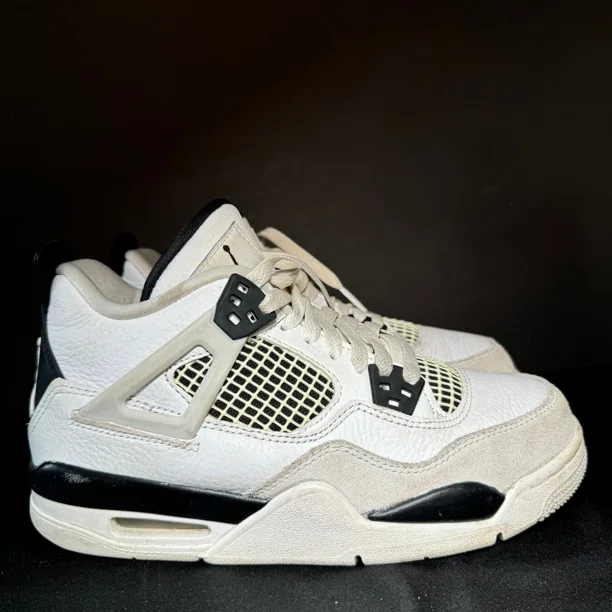 Ni - ke Size 5 - Ni - ke Air Jordan 4 Retro GS Military Black Men's Shoes - 408452 111
