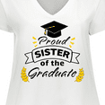 thumbnail image 4 of Inktastic Proud Sister Of The Graduate-Family Graduation Women's Plus Size V-Neck T-Shirt, 4 of 5