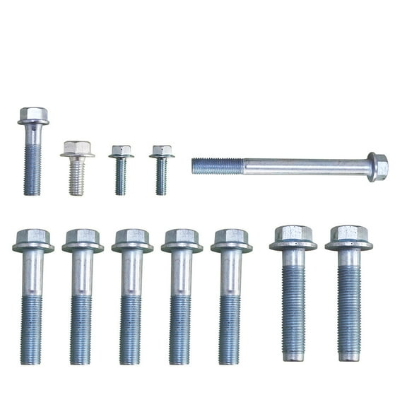 unbranded  12 Pcs Car Transmission Stand Bolt LS Series Engines Mounting Bolts Silver