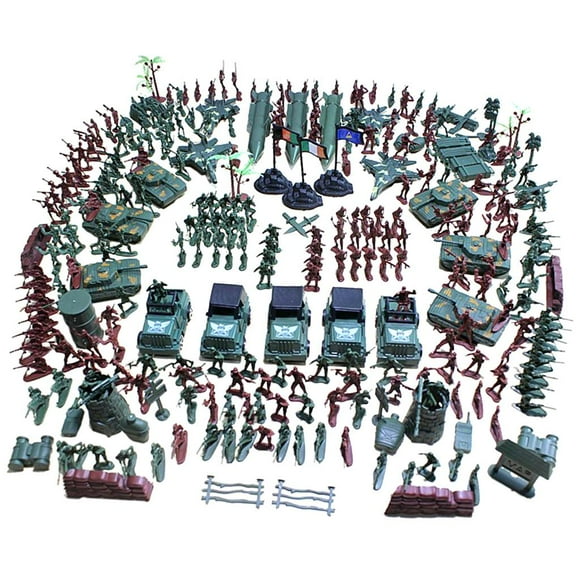 307Pcs 4cm Men Soldier Figures Sand Scene Model Accs Toy