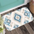 thumbnail image 6 of Modern South Western Plush Flannel Bath Rug 16x24 Inches, Quick Dry Absorbent Non Slip Mat for Bathroom Sink Tub, 6 of 9