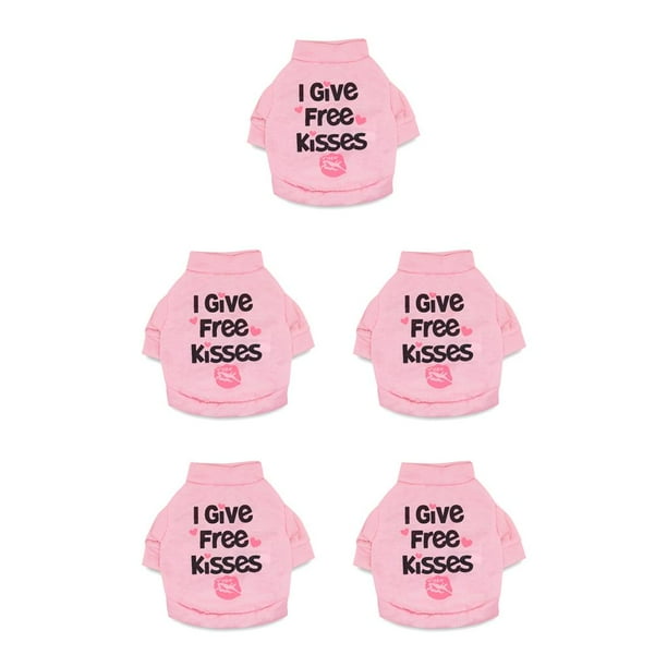 Ropa para perros Methold Camisa Estampado de letras Rosa XS CBP269016
