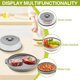 thumbnail image 4 of Paquete de 2 fundas antisalpicaduras para microondas con placa base antiescaldaduras, grandes ventil, 4 of 7
