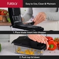 thumbnail image 2 of Picador de Verduras Fullstar Negro 8 en 1 con Espiralizador y Contenedor, 2 of 7