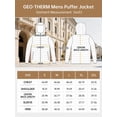 thumbnail image 4 of GEO-THERM Mens Lightweight Puffer Jacket with Hood Warm Quilted Winter Jacket Casual Thermal Insulated Coat for Ski Travel, 4 of 7