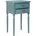 thumbnail image 3 of SAFAVIEH Marilyn Nautical End Table w/ 2 Storage Drawers, Teal, 3 of 4