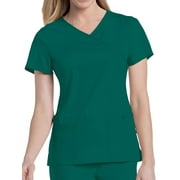 Urbane by Landau Women's Sophie Crossover Tunic Scrub Top, Style 9577