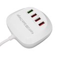 thumbnail image 4 of Estación De Carga USB De 4 Puertos, Cargador Rápido QC3.0 110-240V Plug And Play Portátil Para Tableta Para Teléfono Móvil, 4 of 8
