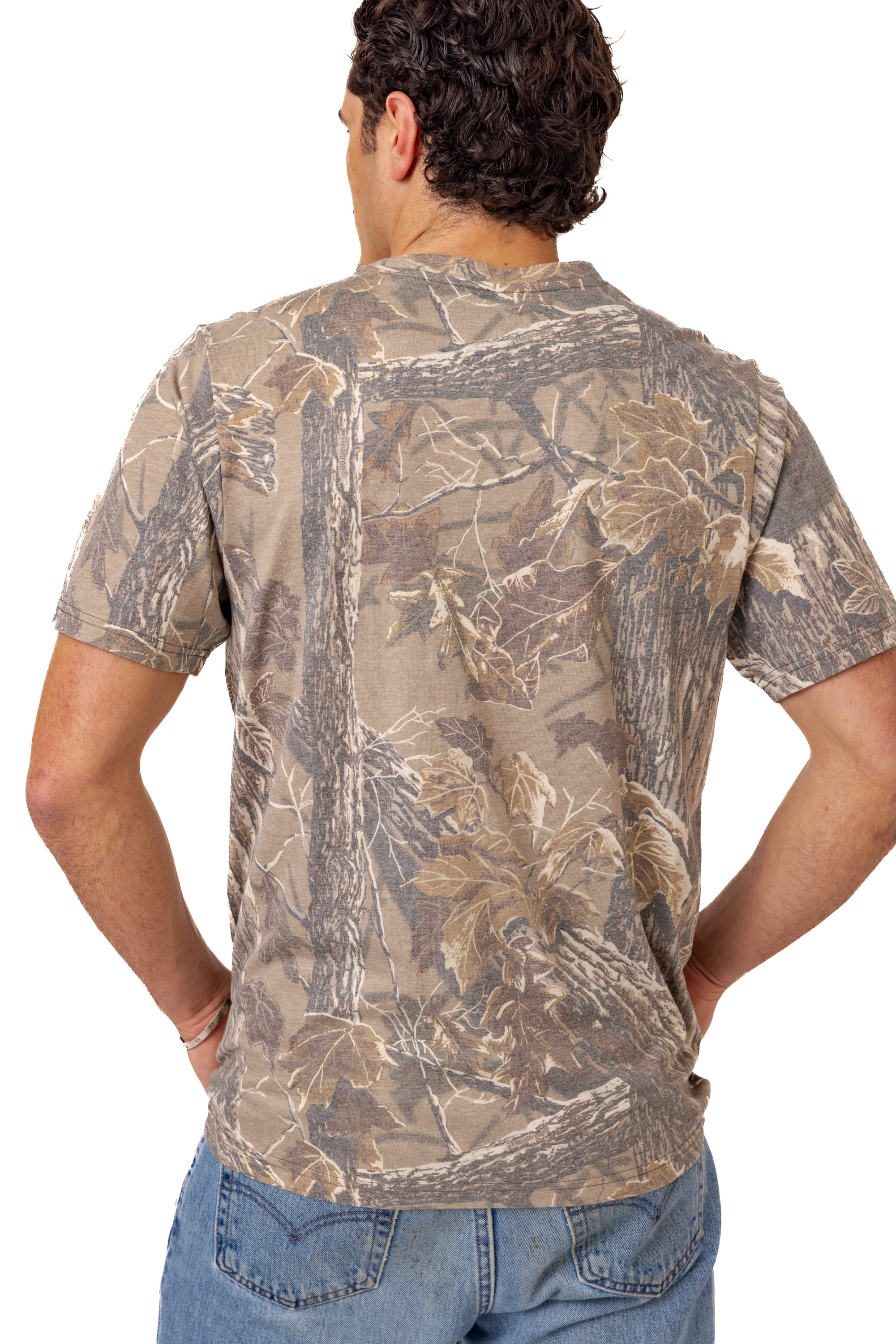 Realtree Camo Tri-Blend Short Sleeve Shirt – Lightweight & Soft, Outdoor & Hunting Apparel​ | S-5XL