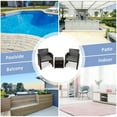 thumbnail image 4 of Costway 5PCS Patio Rattan Wicker Furniture Set Sofa Ottoman Cushion Gray, 4 of 10