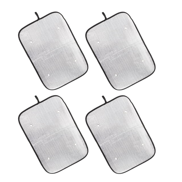 OULII 4Pack Rv Door Window Shade for Temperature Control and Light Blocking in Silver 23.58X15.72In