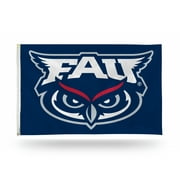 Rico Industries College Florida Atlantic Owls 3' x 5' Classic Banner Flag - Single Sided - Indoor or Outdoor - Home Dcor
