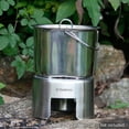 thumbnail image 3 of TOMSHOO Canteen Cup Stand Stainless Steel Wood Burning Stove for Camping Hiking Picnic BBQ, 3 of 7