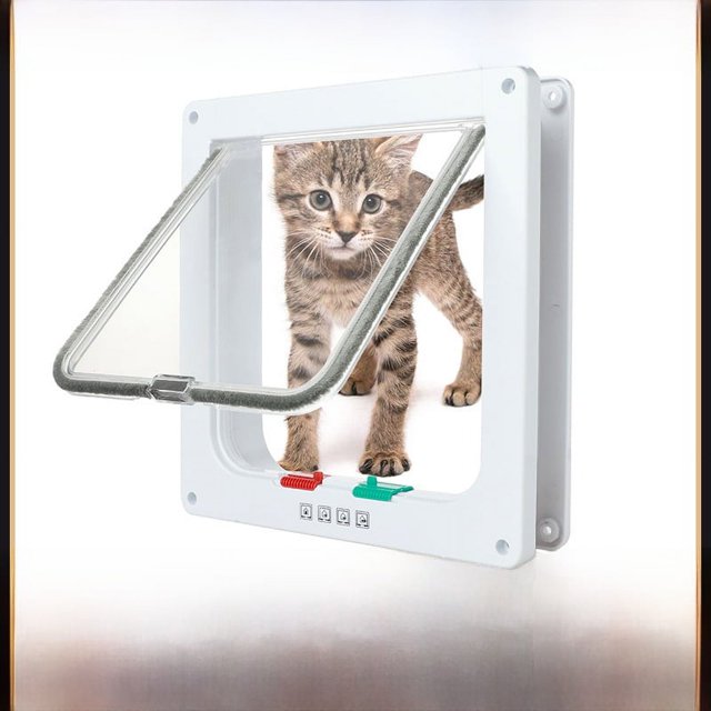 Puerta para mascotas, puerta para gatos, puerta para perros, material ABS, puerta de plástico, instalación de apertura, puerta de madera, puerta de hierro, puerta de vidrio, acceso