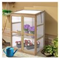 thumbnail image 3 of Wooden Greenhouse 30x22x43 Inch - Portable Garden Plant House with Shelves, 3 of 9