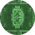 thumbnail image 1 of Ahgly Company Indoor Round Persian Emerald Green Traditional Area Rugs, 8' Round, 1 of 4